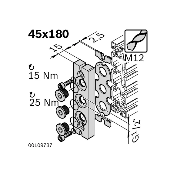 Płyta kołnierzowa 45x180