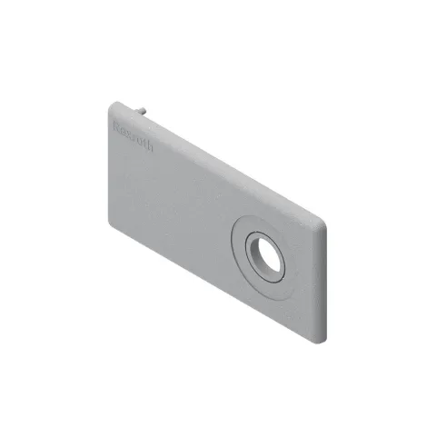 Zaślepka 45x90 z otworem jasno szara RAL 7004