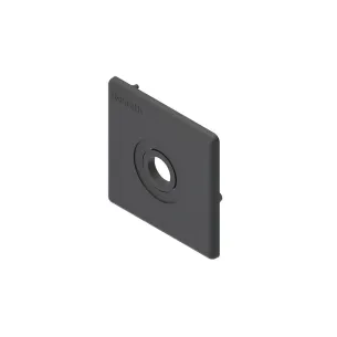 Zaślepka 60x60 z otworem czarna ESD