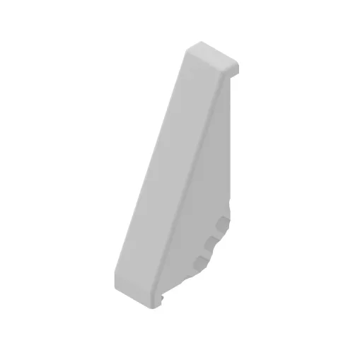 Zaślepka na kątownik fundamentowy 45x180  jasno szara RAL 7004