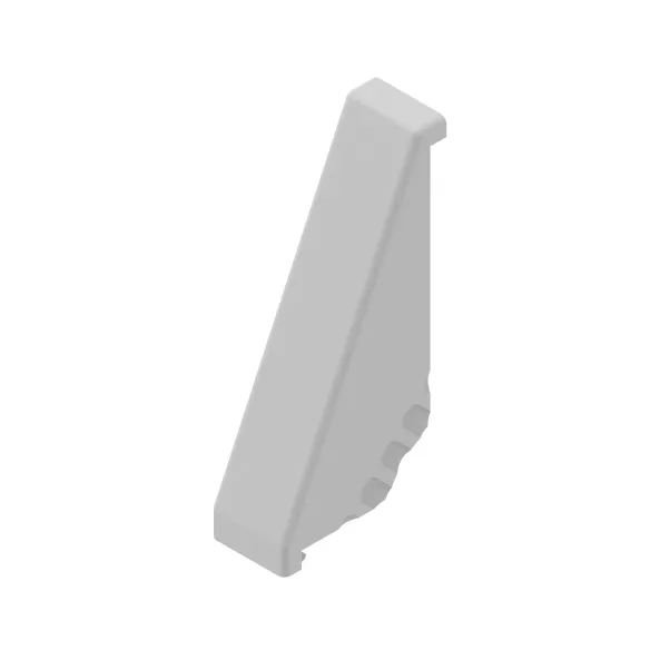 Zaślepka na kątownik fundamentowy 45x180  jasno szara RAL 7004