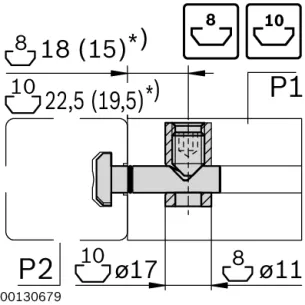 Łącznik szybkomocujący 0° [8/10] D11 ze stali szlachetnej 2