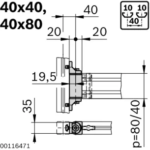 Łożysko ruchome 40x80 2