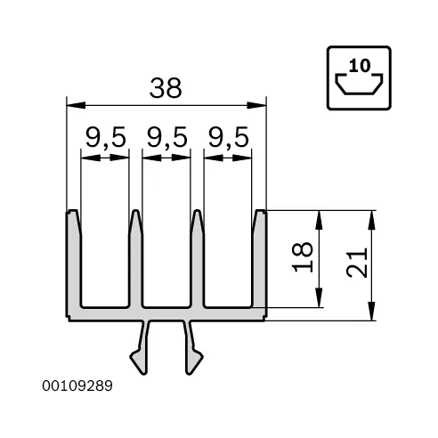 Profil do drzwi rozsuwanych [10]