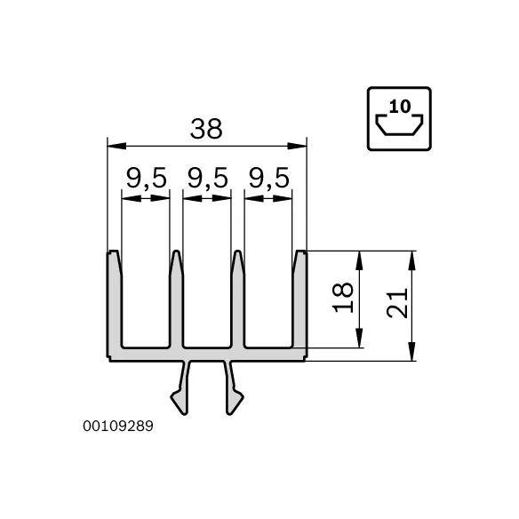 Profil do drzwi rozsuwanych [10]