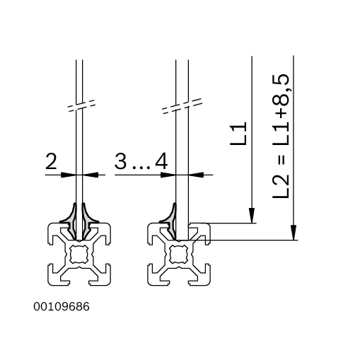 Profil wpustowy do szyb [6] 