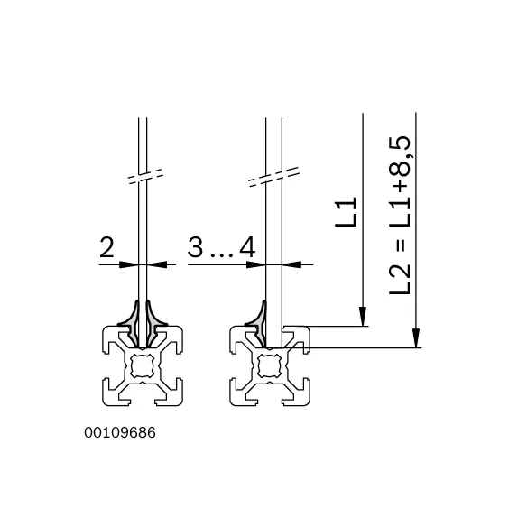 Profil wpustowy do szyb [6] 