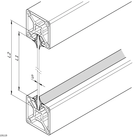 Profil wpustowy do szyb [8] 