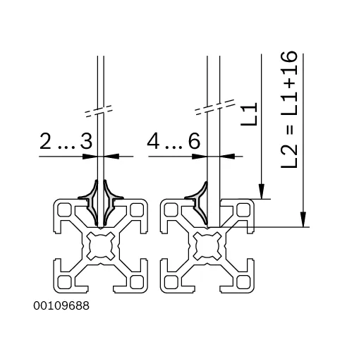 Profil wpustowy do szyb [8] 