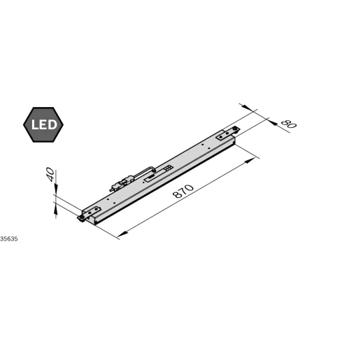 Lampa systemowa SL 12 LED economic wide 