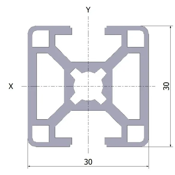 Profil aluminiowy 30x30 2N