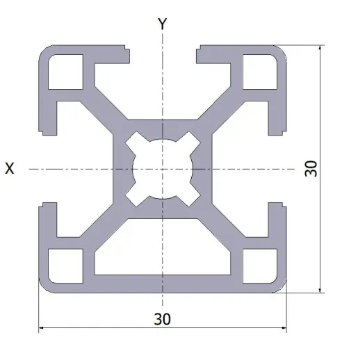 Profil aluminiowy 30x30 3N