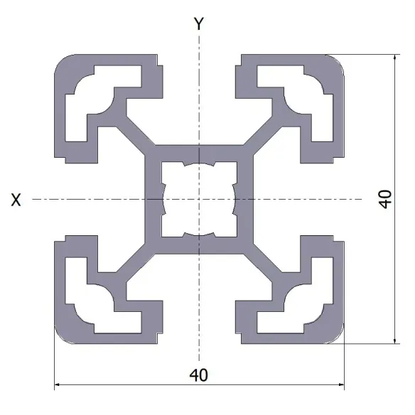 Profil aluminiowy 40x40L