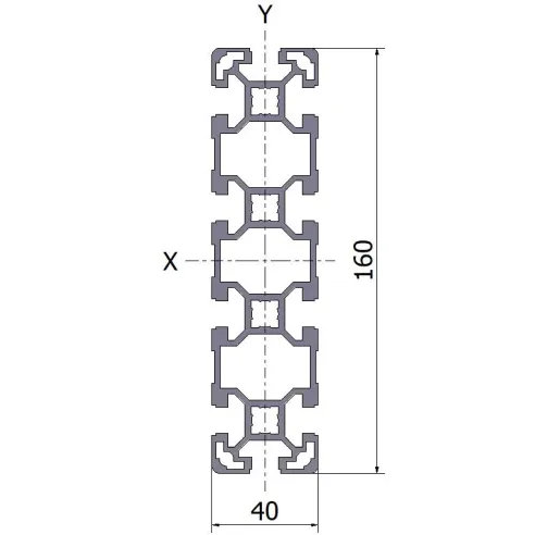 Profil aluminiowy 40x160L