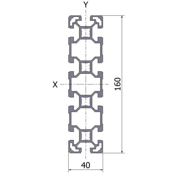 Profil aluminiowy 40x160L