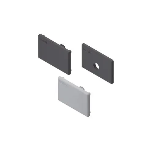 Zaślepka 30x45 z otworem czarna