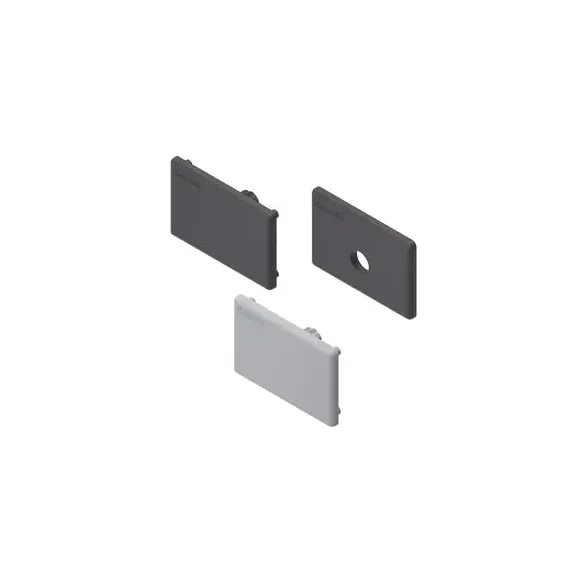 Zaślepka 30x45 z otworem czarna