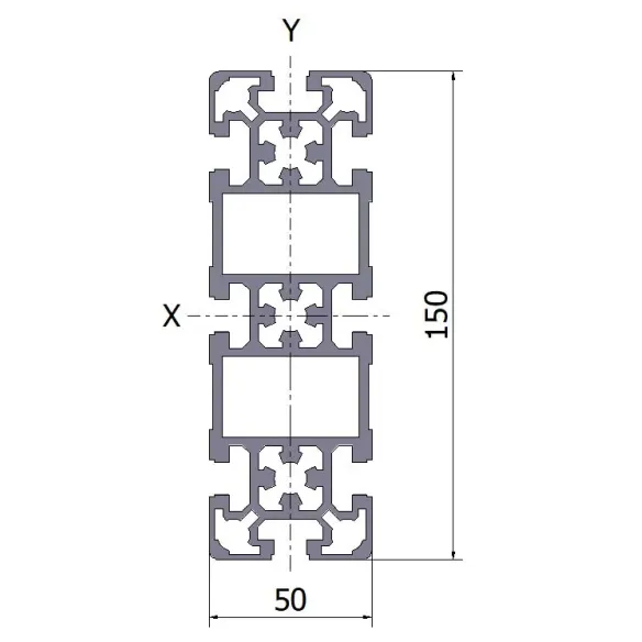 Profil aluminiowy 50x150L