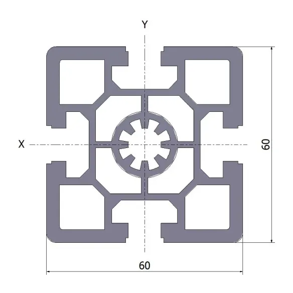 Profil aluminiowy 60x60