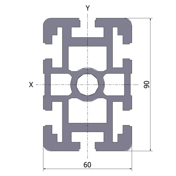 Profil aluminiowy 60x90