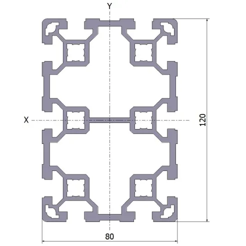 Profil aluminiowy 80x120L
