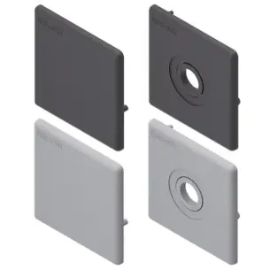 Zaślepka 60x60 z otworem czarna ESD 2