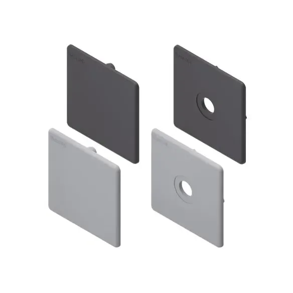 Zaślepka 90x90 jasno szara RAL 7004