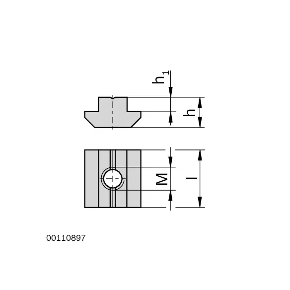 Wpust rowkowy M6 [10]