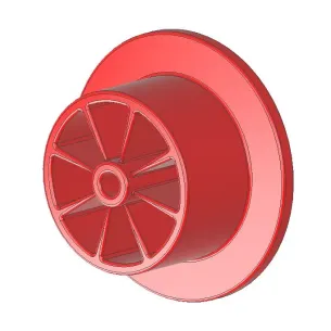 Rolka D32SK czerwona ESD