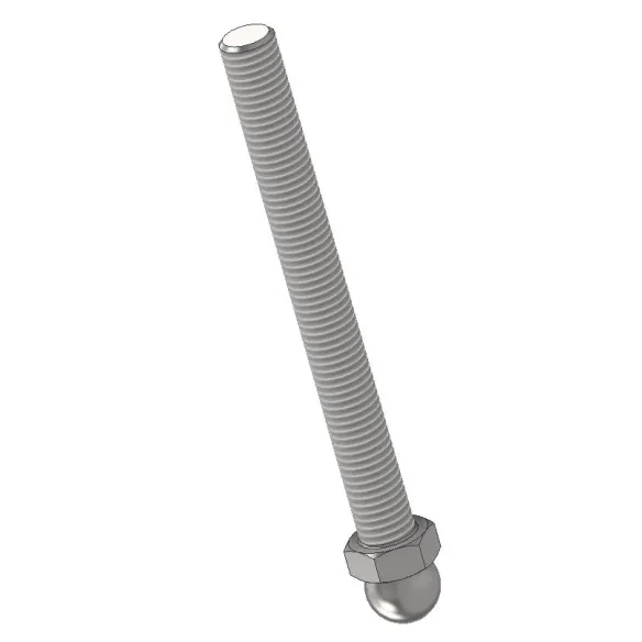 Trzpień ze stali ocynkowanej M12 L145