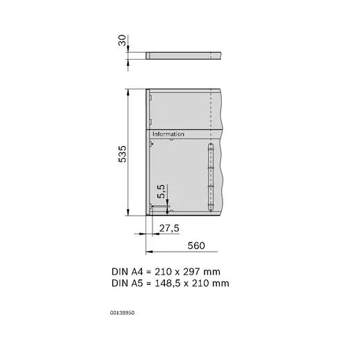 Tablica informacyjna 2xA4 plus