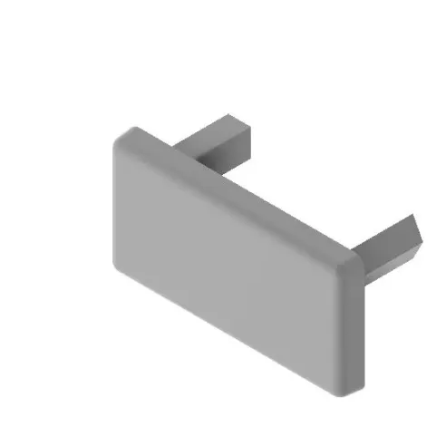 Zaślepka 15x30 jasno szara RAL 7004