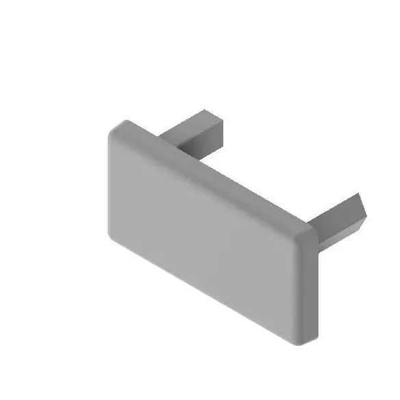 Zaślepka 15x30 jasno szara RAL 7004