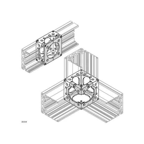 Rozpórka 20x120 szary ostrzegawczy