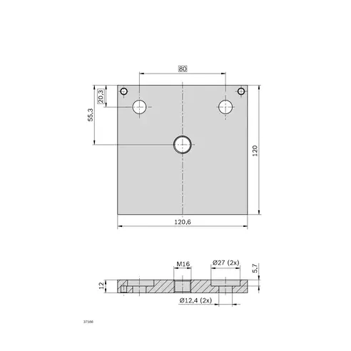 Płyta podkładowa 120x120