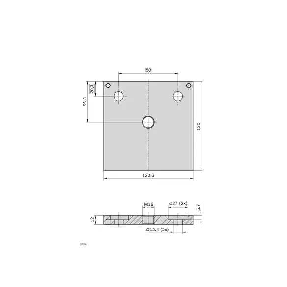 Płyta podkładowa 120x120