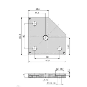 Płyta podkładowa 40x120x120 2