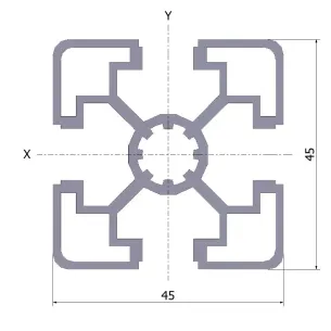 Profil aluminiowy 45x45L  2
