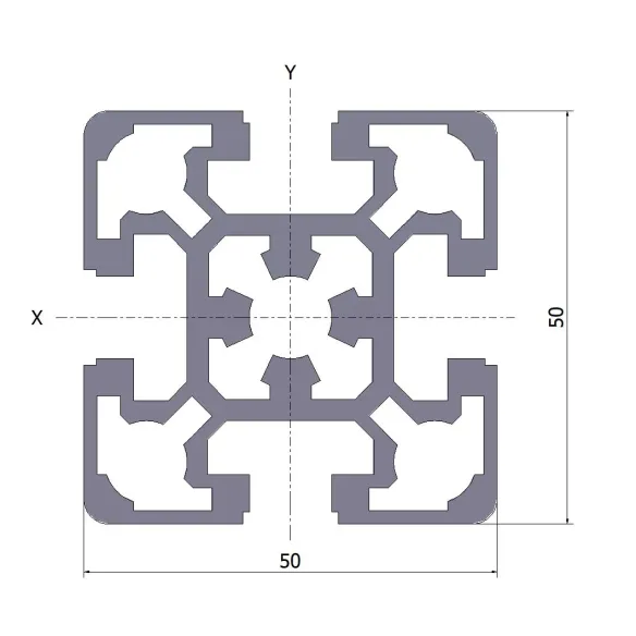 Profil aluminiowy 50x50L 20x6070 mm