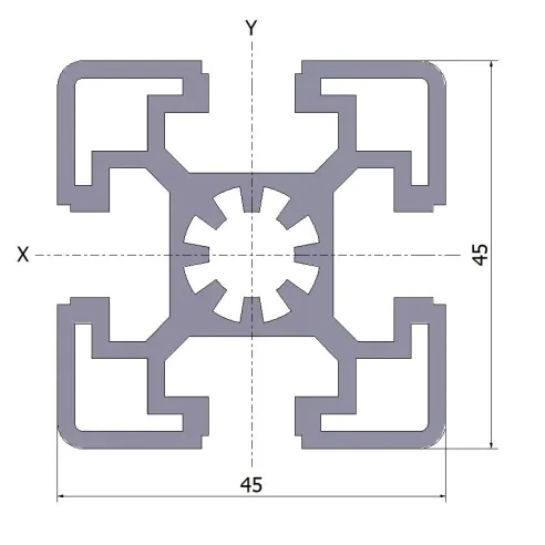Profil aluminiowy 45x45 20x6070 mm