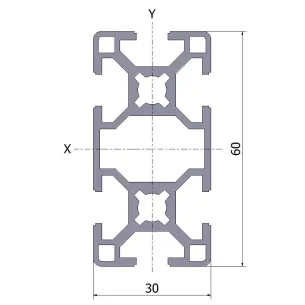 Profil aluminiowy 30x60 2