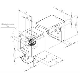 Bloczek montażowy M4 [5] 2