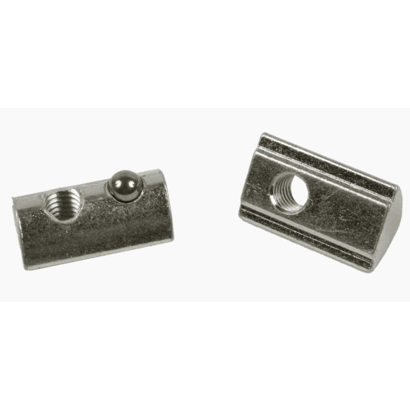 Wpust rowkowy M5 [8] obracany z kulką