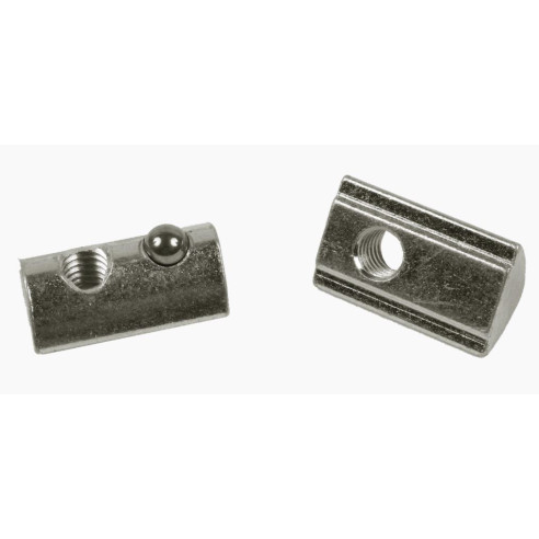 Wpust rowkowy M6 [8] obracany z kulką