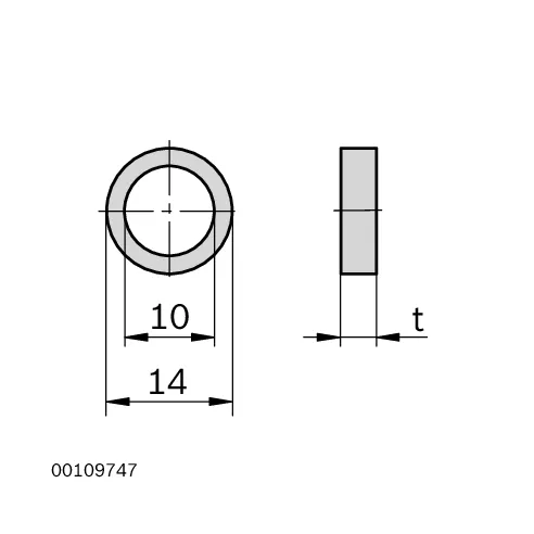 Uszczelka przyłącza D10x4
