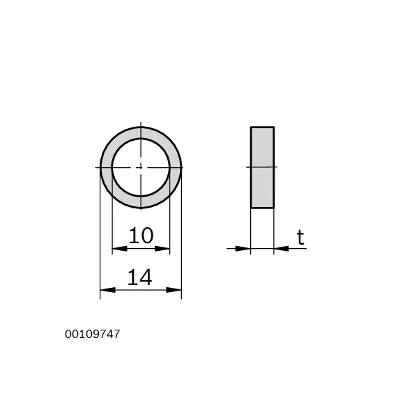 Uszczelka przyłącza D10x4