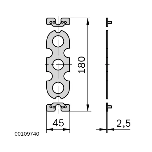 Uszczelnienie czołowe 45x180