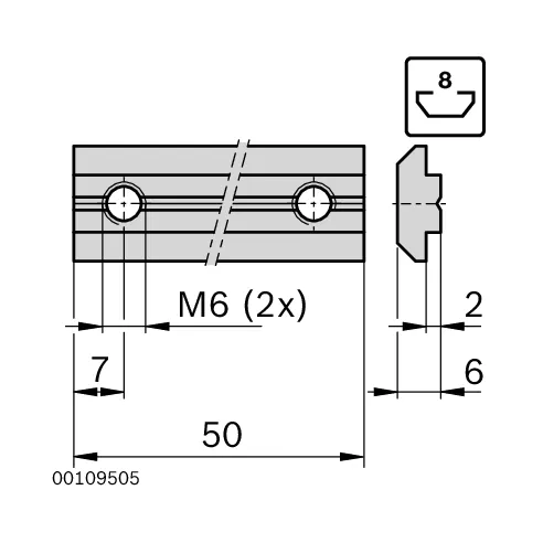 Łącznik profilu L50 [8]