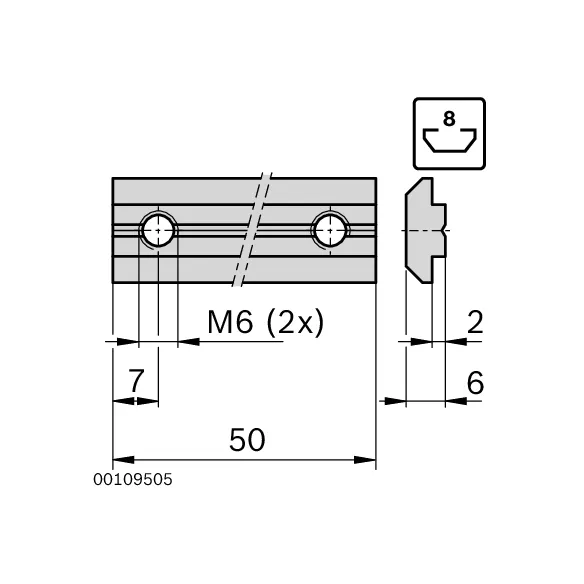 Łącznik profilu L50 [8]