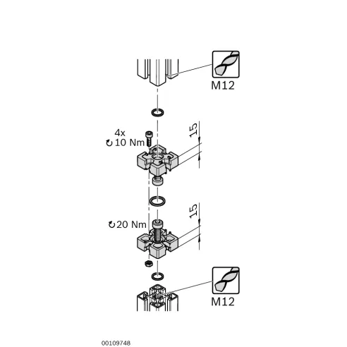 Łącznik stykowy 45 pneumatyczy